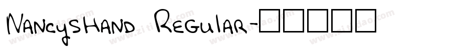 NancysHand Regular字体转换